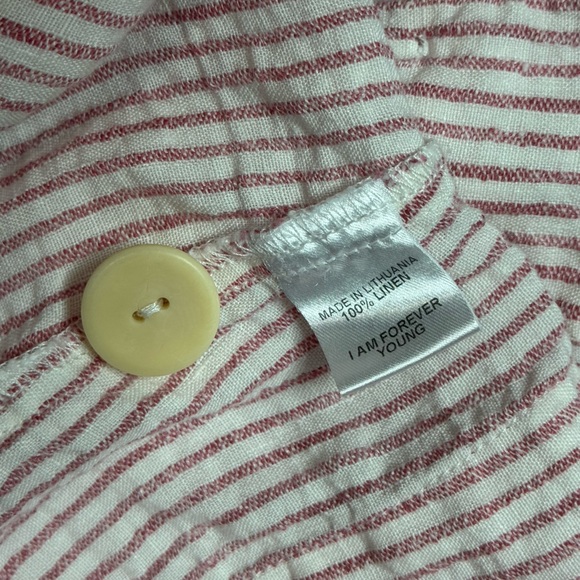 FLAX Linen Striped Blazer size S - Picture 4 of 7